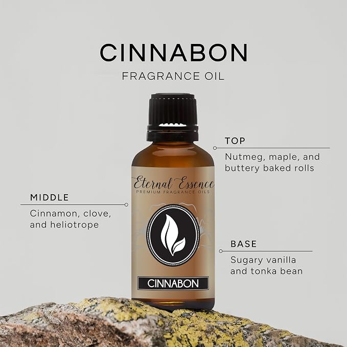 Eternal Essence Oils Cinnabon 30ml Premium Fragrance Oil - for Candle, Soap Making, Aromatherapy, Diffusers, Home Care, & Humidifiers