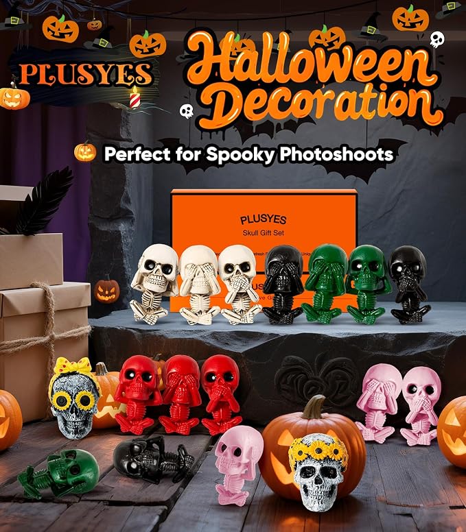 Giftable Daisy Flower Car Air Fresheners Vent Clips Diffusers with Fragrance Pads Funny Goth Skull Car Accessories Interior Skull Birthday/Christmas for Women Girls