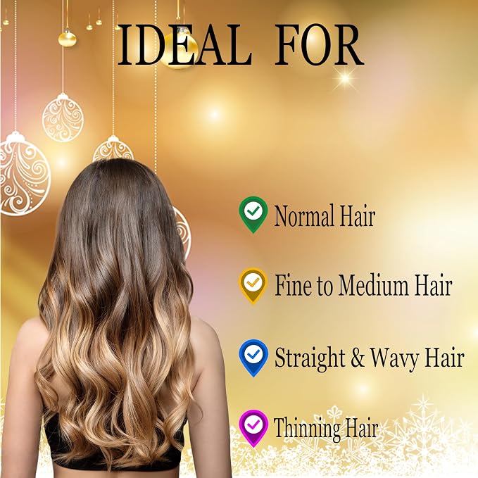 Hair Oil for Normal to Medium Hair - Weightless Scalp & Hair Serum with Rosemary, Biotin & 25+ Botanicals - Smooths Frizz, Soothes Scalp, Adds Shine for Thinning Hair - For Women & Men, 60ml