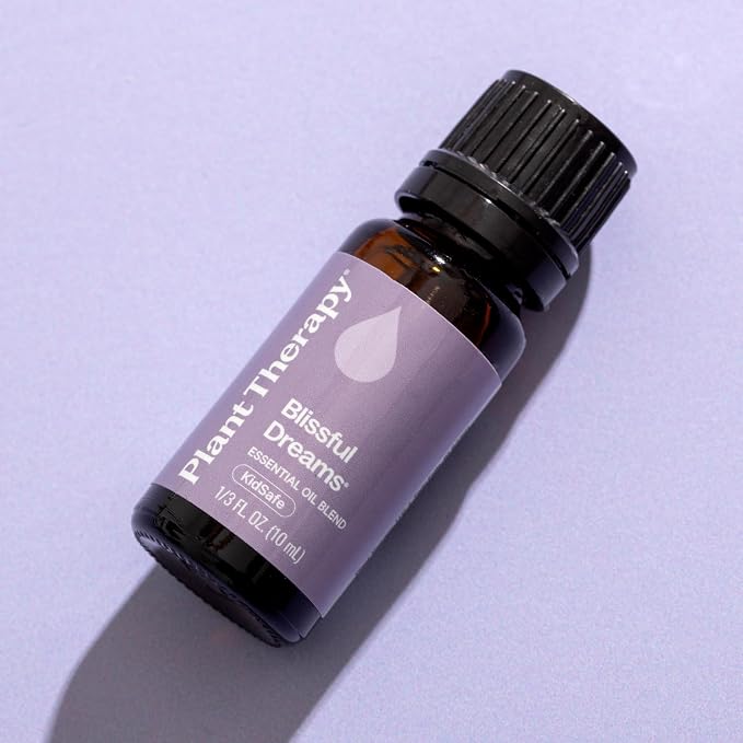 Plant Therapy Blissful Dreams Essential Oil Blend, For Relaxation While Supporting Quality Rest, Grounding and Soothing, Lovely Bedtime Aroma, 10 mL (1/3 oz) 100% Pure, Undiluted, Natural Aromatherapy