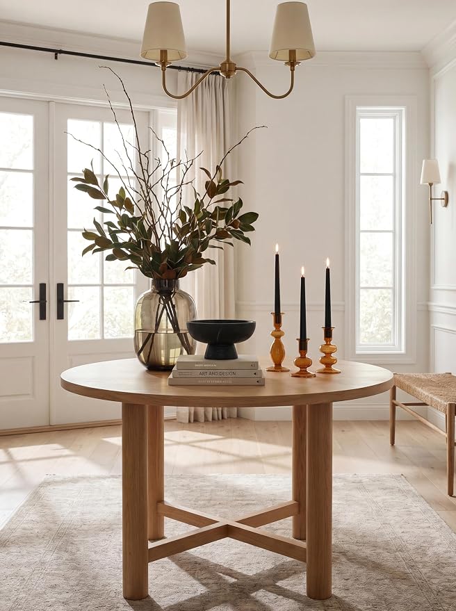 10" Classic Taper Candles, Black, 4-Pack, 7-8 Hours Long Burning, Unscented Tall Candlesticks