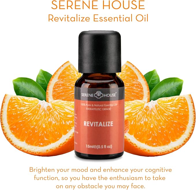 Serene House Energy Collection - 100% Natural Essential Oil Gift Set