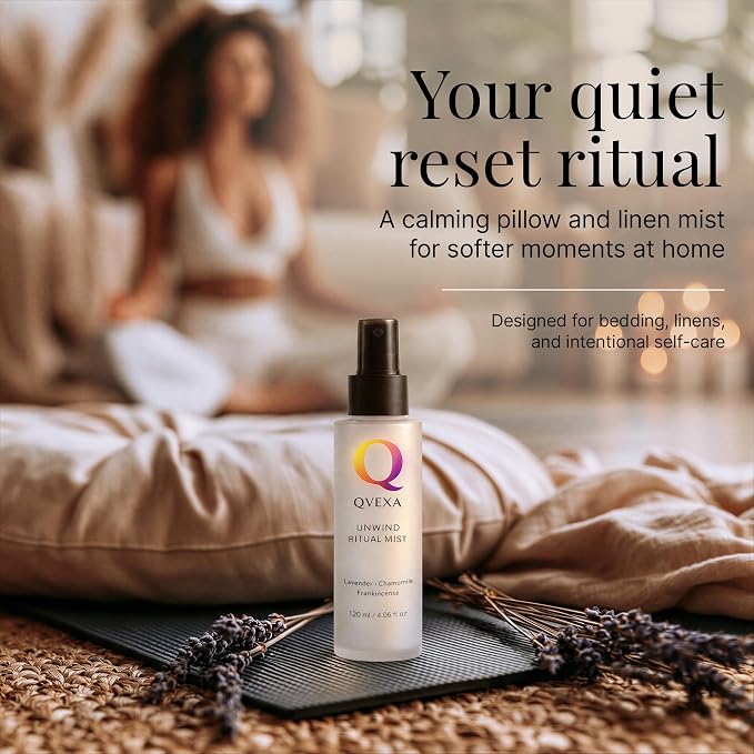 Unwind Ritual Deep Sleep Pillow Spray & Aromatherapy Mist, 4.06 fl oz | Stress relief aromatherapy mist with Chamomile & Frankincense, linen, bed & pillow sleep spray, relaxation, anytime reset.