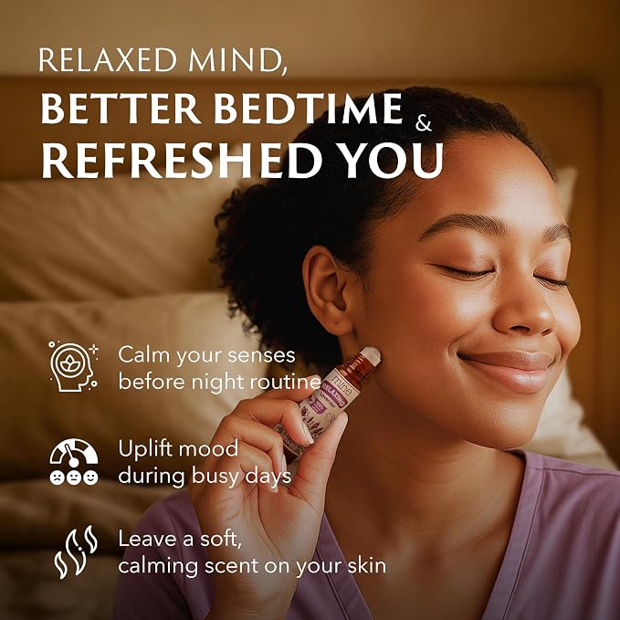 Lavender Sleep Spray with Melatonin & Lavender Essential Oil Roll-On Set – Meaningful Gifts for Women & Teen Girls – Pillow Mist for Nighttime Ritual, Well Being Relaxation Bundle, Save More with