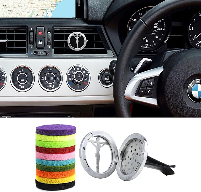 Christian Cross 30mm Aromatherapy Car Essential Oil Diffuser Vent Clip