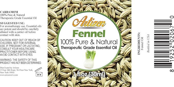 Artizen 30ml Oils - Fennel Essential Oil - 1 Fluid Ounce