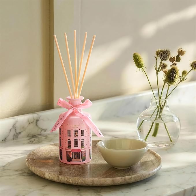 Reed Diffuser for Home - Sakura 6.76 fl oz Diffuser with Sticks, Home Fragrance for Bathroom Shelf Decor, Bedroom & Guest Room