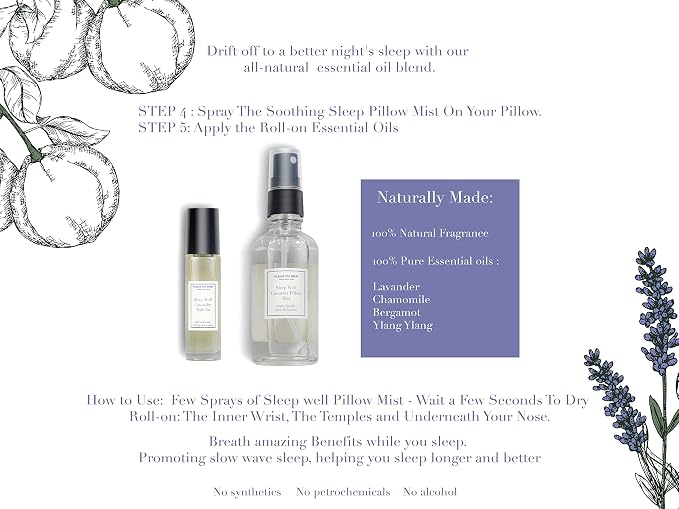 FleurDuBien Lux Lavender Growing Kit & Spa Gift Basket Self-Care Set with Lavender Silk Eye Mask, Mist, Roll-On, Bath Salts, Soy Wax Candle with Perfumist-Crafted Scent Terracotta Pot