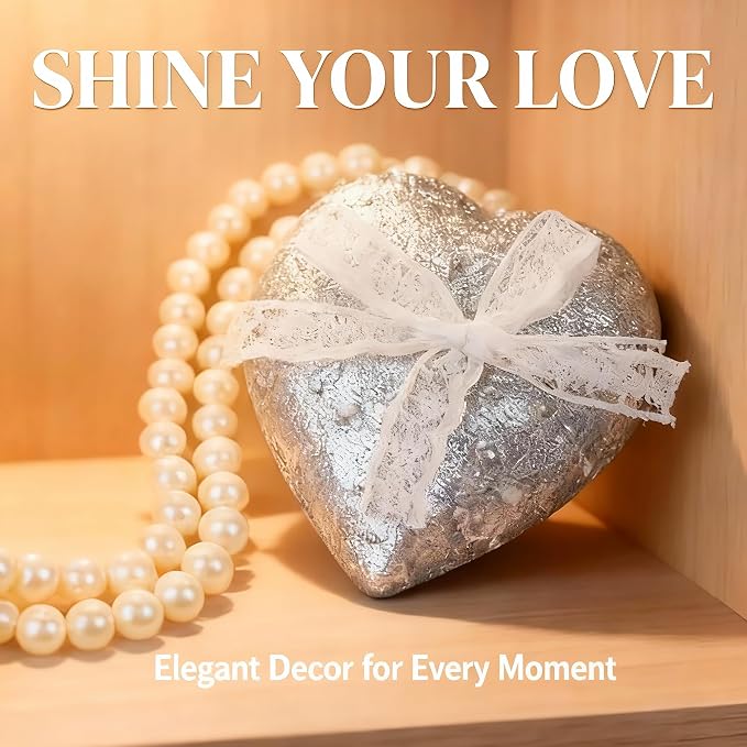Heart Shaped Scented Candle with Floral Carving,Luxury Elegant Floral Decorative Candle in Lace-Inspired Box,Romantic Decor for Valentine's Day,Weddings & Anniversary