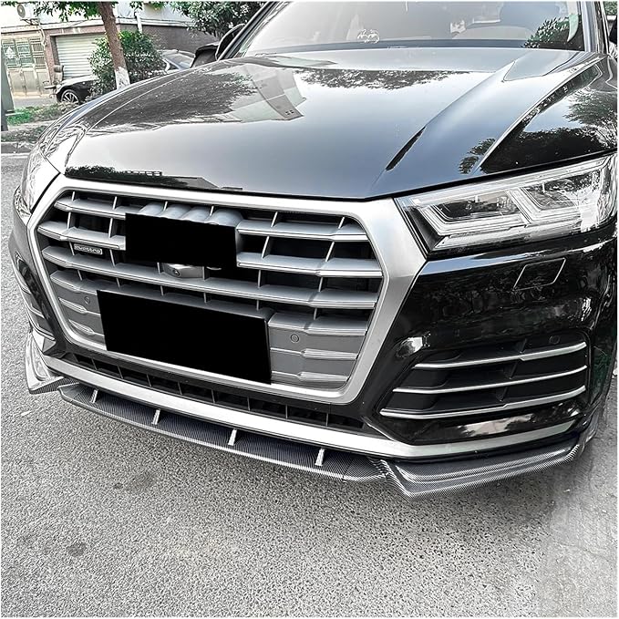 Car Front Bumper Lip Splitter Diffuser Body Kit For Audi Q5 FY S-line 2018-2020 Auto Spoiler Accessories