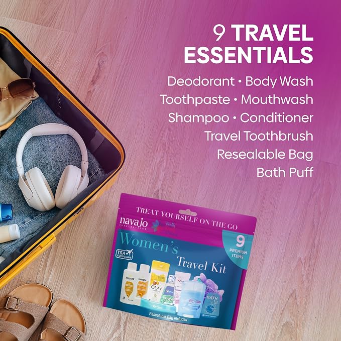 Handy Solutions 9 Piece Resealable Women's Travel Kit