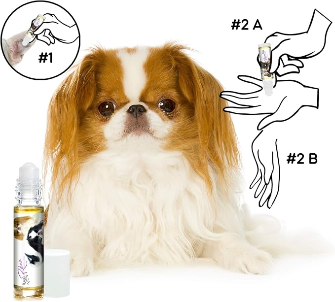 The Blissful Dog Japanese Chin Relax Roll-ON Aromatherapy for Dogs - Anxiety Relief for Dogs, 0.45-ounce roll-on