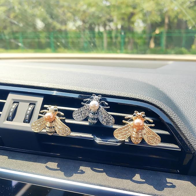 Bling Car Air Freshener Vent Clips, Cute Diffuser Vent Clip Decoration, Unique Car Accessories for Women and Men