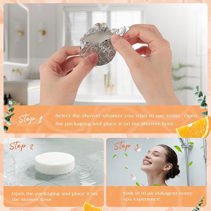 Shower Steamers Aromatherapy Birthday Gifts for Women - 10 Pack,Gifts for Wife Mothers Daughter Sister Stress Relief & Deep Relaxation Self Care Home Spa Essential