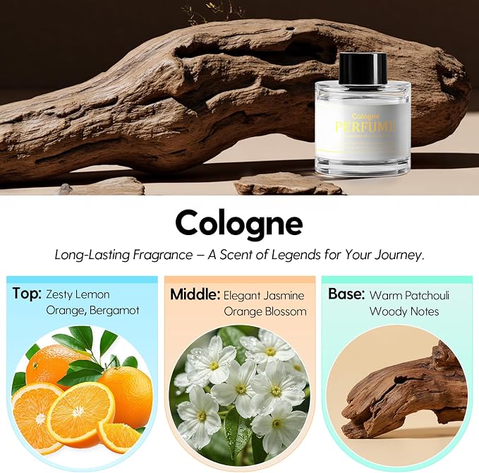 Smart Car Air Freshener Refill 50ml (1.69OZ)- Car Diffuser Perfume Made with Natural Plant Extracts, Essential Oil Refill Compatible with Most Air Diffusers, Long-Lasting Car Fragrance - Cologne