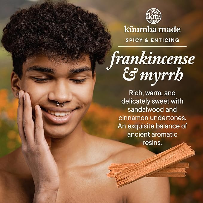 Kuumba Made Frankincense & Myrrh Fragrance Oil, Long-Lasting Scented Oil Perfume Roller, Vegan, Alcohol-Free, 0.5 Fl Oz Fl Oz