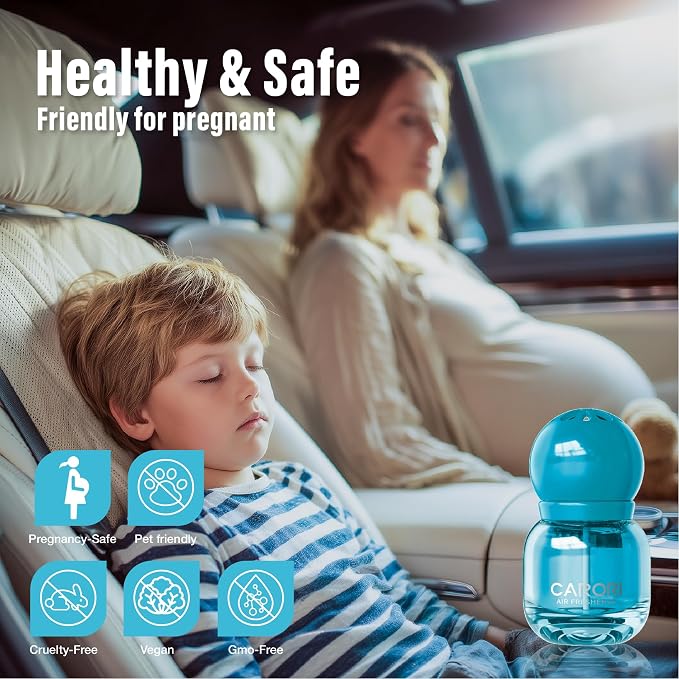 Carori Cute Car Air Freshener 2 Pack, Lightbulb-Shaped Car Fresheners, Automotive Vent Clip, Long Lasting Scent, Essential Oils, Cute Car Accessories for Women