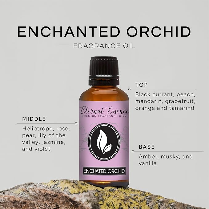 Eternal Essence Oils Enchanted Orchid 30ml Premium Fragrance Oil - for Candle, Soap Making, Aromatherapy, Diffusers, Home Care, & Humidifiers