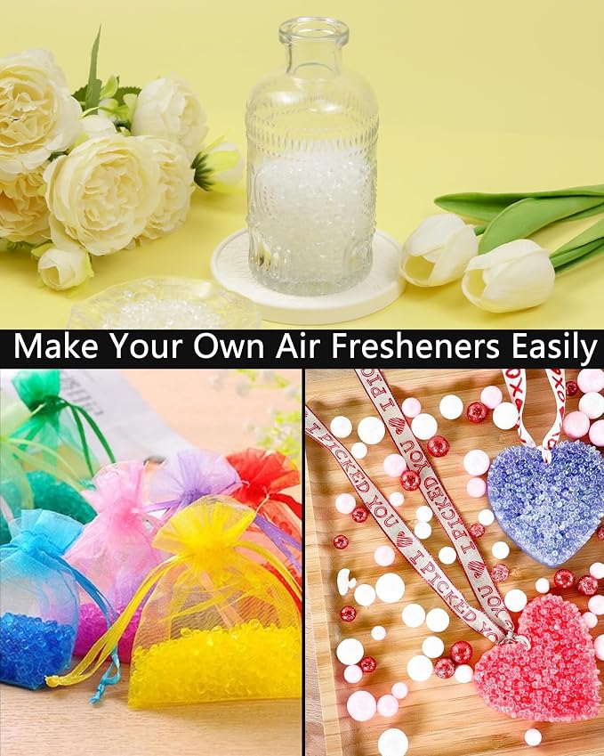 5LB Unscented Aroma Beads for Car Freshies - DIY Homemade Natural Eva Beads Bulk - Freshie Supplies