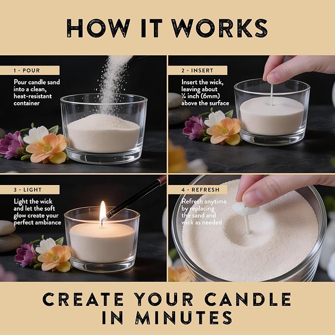 Pearled Candle Sand 10.5 oz (300g) – Golden Gardenia Scented Candle, Sage Beige Color, Relaxing Aromatherapy, Home Decor, Stress Relief, Long-Lasting Burn