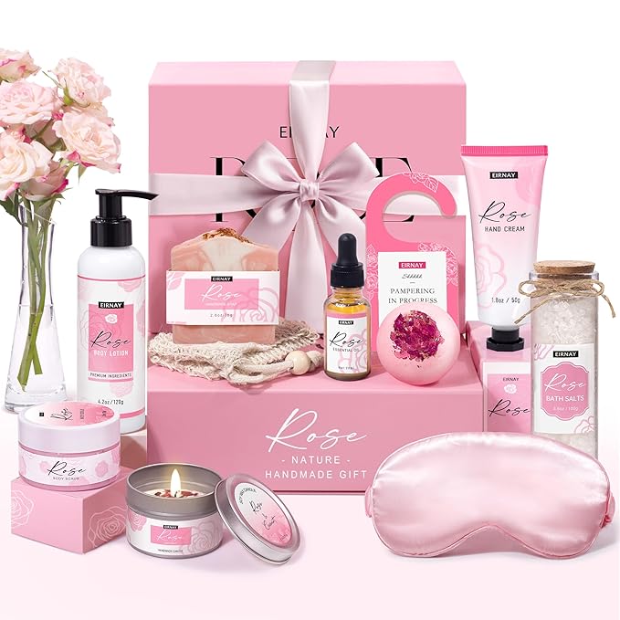 Gifts for Women Birthday Gift Baskets Home Spa Relaxing Self Care Gift for Woman Mom Her Sister Wife Auntie Care Package Thank You Gift Bridal Shower for Women Friendship Ideas
