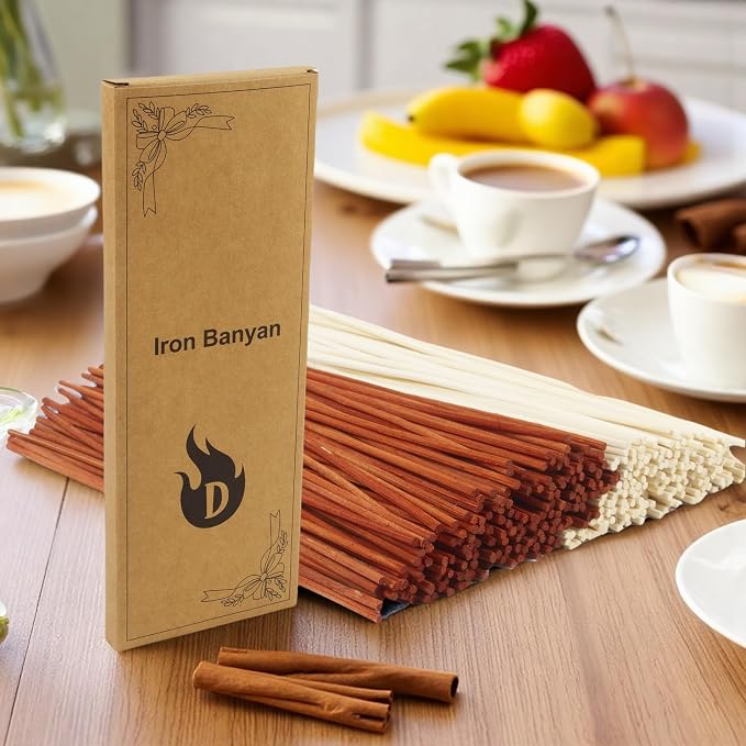 Reed Diffuser Sticks,Natural Rattan Wood Sticks,Reed Sticks,Essential Oil Aroma Diffuser Replacement Sticks for Aroma Fragrance (Orange and Primary)