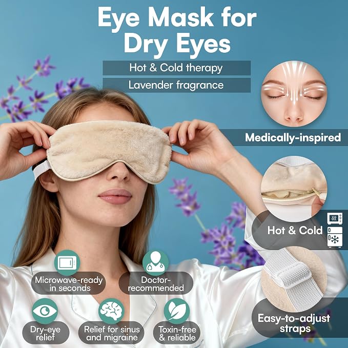 Stress Relief Gifts with Heated Eye Mask, Stress Balls for Adults, Shower Steamers & Adult Coloring Book for sinus relief – Self Care Relaxation Kit, Anxiety Relief Items
