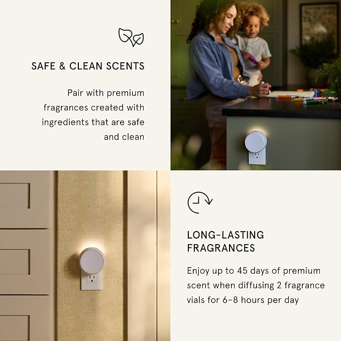 Pura Home 5 Fragrance Diffuser - Adjustable Home Diffuser with LED Light & Automatic Vial Detection - Wi-Fi Device for Personalized Home Scenting Experience
