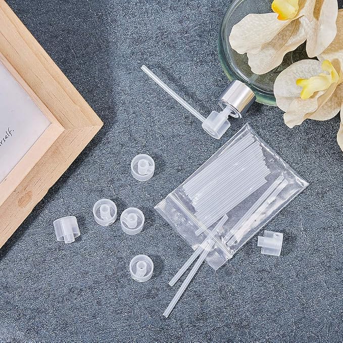 PH PandaHall 20pcs Perfume Refill Pump Perfumes Dispenser Pump Cosmetic Dispenser Pumps Transfer Tool for Small Travel Refillable Perfume Atomizer Spray Bottle, No Bottles