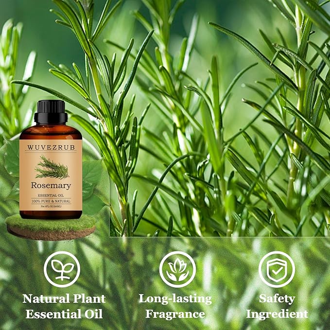 Rosemary Essential Oils 240ML, Pure Rosemary Essential Oil for Aromatherapy Diffuser - 8 Fl Oz