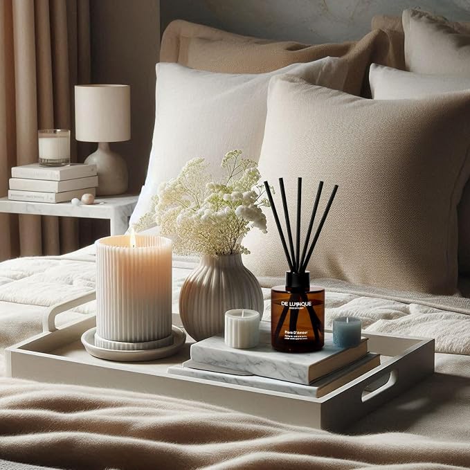 Flora D'Amour Scent Reed Diffuser Oil for Home – Long Lasting Diffusers for Home with Rose, Peony, Magnolia & Peach – Premium Aroma Fragrance for Room, Bedroom & Bathroom – 150ml