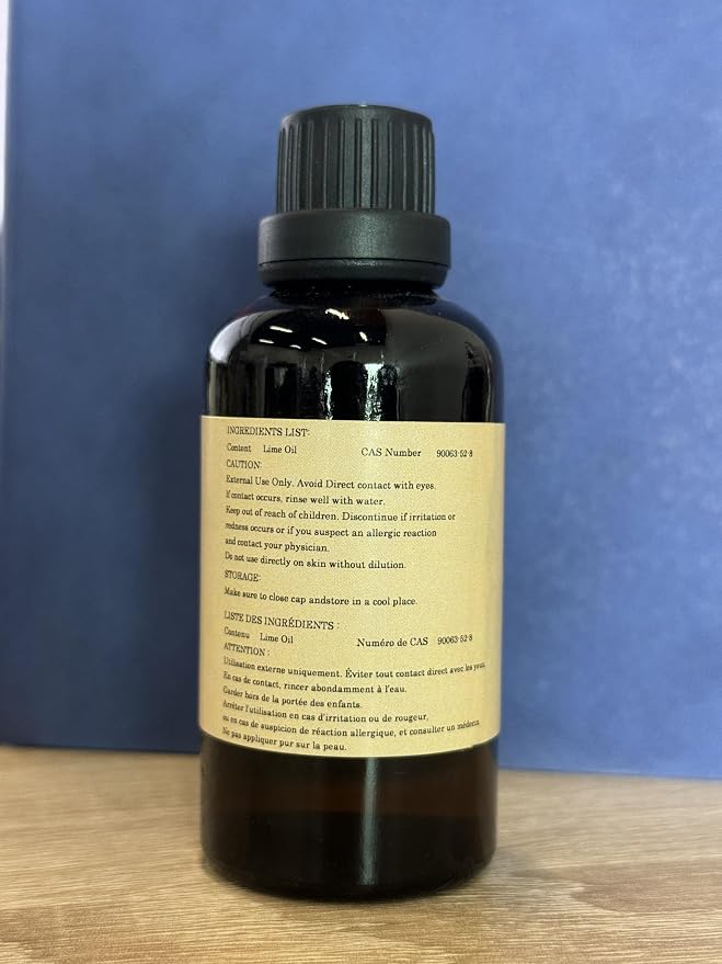 Lime Essential Oils 10ML, 100% Pure and Natural Essential Oil for Aromatherapy Diffuser - 0.33 Fl Oz/Lime