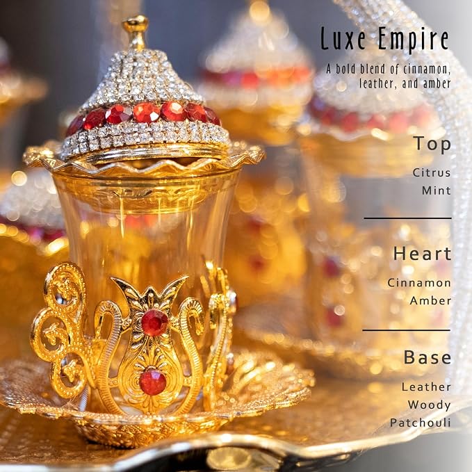 Luxe Empire Fragrance Oil, MitFlor 100ml Single Scented Essential Diffuser Oil, Premium Fragrance Oil for Soap & Candle Making, Home Diffusing, Perfume, Beard Oil and More, Men's Cologne Scent Gift