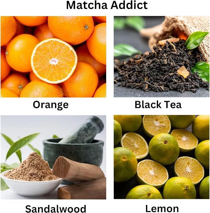 Matcha Scented Candle – Long Burning & Non-Toxic Perfumed Candles, Green Tea, Citrus & Sandalwood, Handcrafted Aromatherapy Candle for Matcha Lovers – (13 oz with Bamboo Lid)