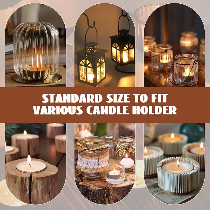 Soy Tea Lights Candles 100 Pack,4 Hours Long Burning-Natural Soy Wax Tealights Candles,Paraffin-Free,Unscented,Clean Burn Tea Lights Votive Candle Bulk for Weddings,Dinner