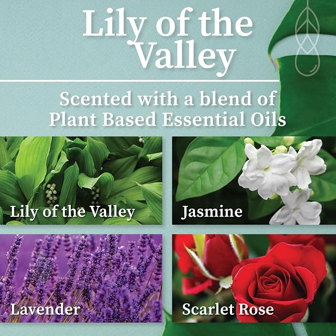Hemlock Park Lily of the Valley Apothecary Scented Candle | Crackling Wood Wick, Botanical Fragrance & Coconut Apricot Wax | Up to 80 Hour Burn Time | 16 oz | Made in USA