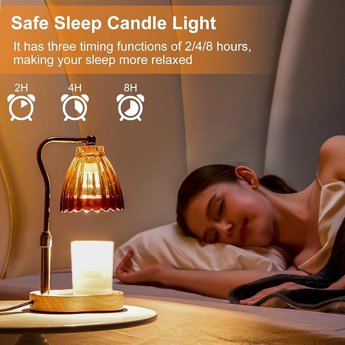 Candle Warmer Lamp with Timer Dimmable, Lamp Candle Warmer for Jar Candles，Birthday Gifts for Women Mom, House Warming Gifts Vintage Home Decor，Wax Warmer Lamp for Father's Day