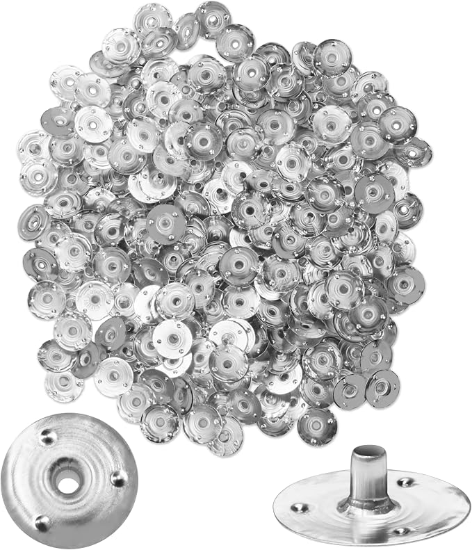 VViViD Candle Wick Base 260 pcs, DIY Candle Making Metal Sustainer Tabs, in A Wax Melting Bag