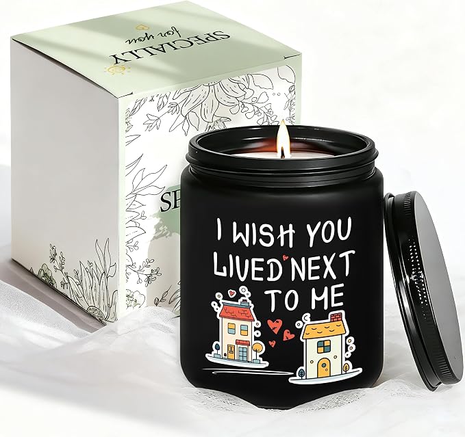 Birthday Gifts for Women, Christmas Anniversary Valentine's Day Wedding Gift for Her, Romantic Present for Girlfriend, Mom, Sisters, Wife, Daughter, Friend, Funny Lavender Scented Candle - Black