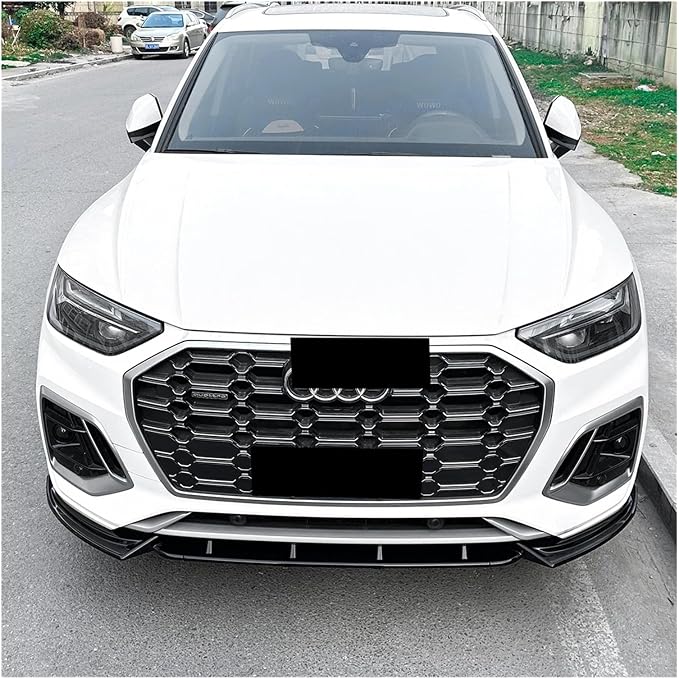 Car Front Bumper Lip Splitter Diffuser Body Kit For Audi Q5 FY S-line 2020-2024 Auto Spoiler Accessories