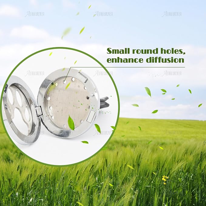 AUEAR, Dog Paw Car Diffuser Vent Clip - 30mm Aromatherapy Essential Oil Car Diffuser Vent Clips with 10 Refill Pads