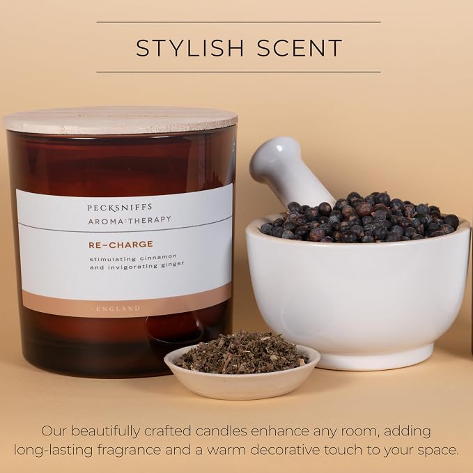 Pecksniff's Amber Re-Charge Candle | 3 Wicks, 550g/19.40oz