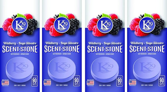 (K16018-4) K29 'Wild Berries' Stone Air Freshener, (Pack of 4)