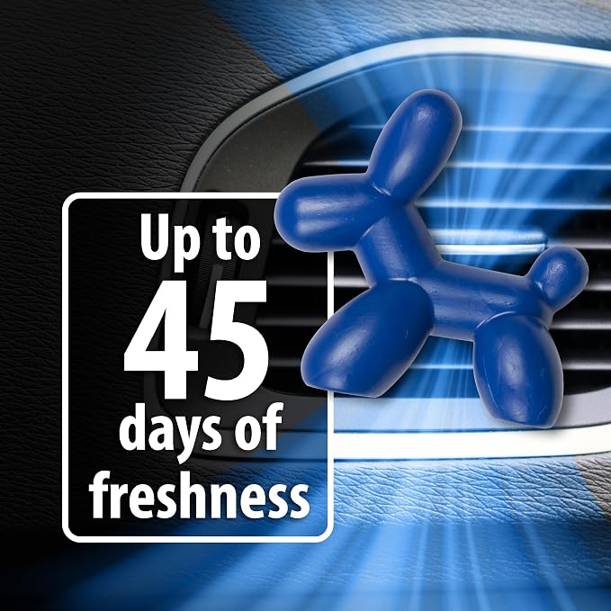 Little Pup 96603 Ocean Splash Scent, Car Air Freshener, Clips to A/C Air Vent, Alcohol-Free Fragrance Oil, Non-Hazardous and Non-Toxic Plastic, Set of 1
