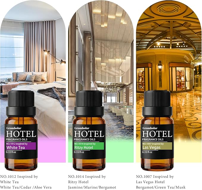 Essential Oils Set-Hotel Collection Diffuser Oil Gift Set,Premium Essential Oil for Diffusers, Home Care, Fragrance, Humidifiers