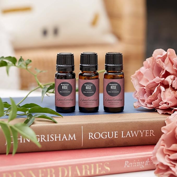Edens Garden Rose- Bulgarian Absolute Essential Oil- 100% Pure Premium Grade, Undiluted, Natural, Therapeutic, Aromatherapy, The Best for Diffuser, Skin, Face, Hair 10 ml (.33 fl oz)