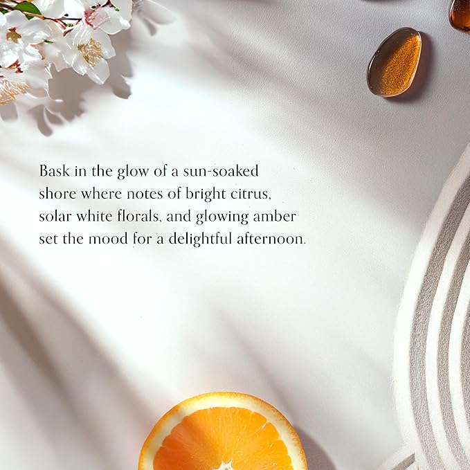 Chesapeake Bay, 8oz Salted Sands Scented Candle, Mood Evoking Fragrance, Textured Sea Glass-Inspired Jar, Premium Soy Blend Wax with Essential Oils, Coastal Fragrance for Home Décor or Gifting