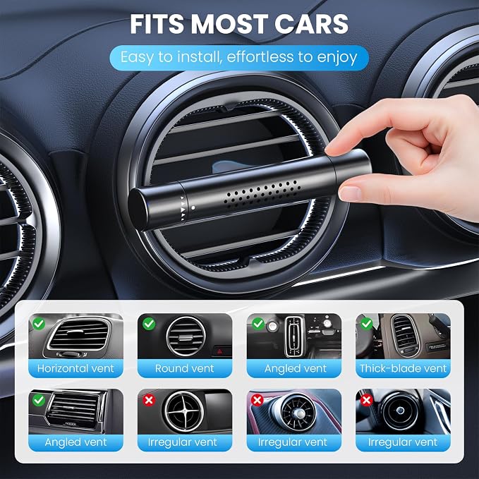 Car Air Freshener Diffuser, Car Perfume Diffusers Vent Clips for Essential Oils, Universal Automotive Fragrance Decoration Accessories Gift