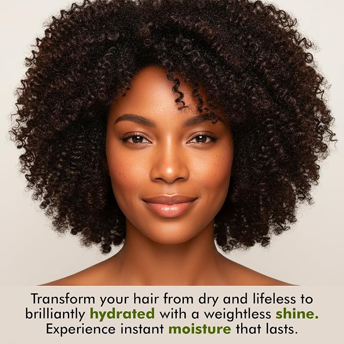 Botanic Hearth Argan & Jasmine Weightless Hair Oil, 3.4 fl oz | With Argan Oil & Jasmine Oil | Lightweight Non-Greasy Formula | Frizz Control, Smooth Shine & Soft Hair | For Dry, Frizzy & Fine Hair