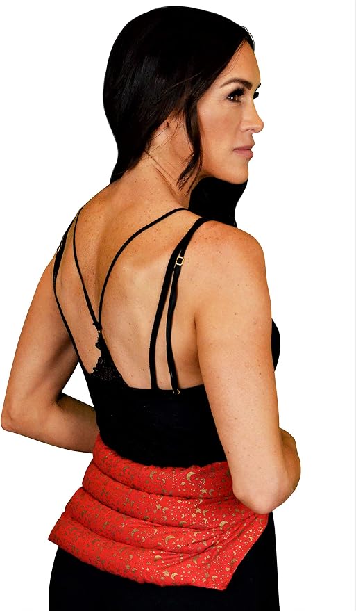 Nature's Approach Aromatherapy Belted Lumbar Wrap | Hot or Cold Therapy with a Soothing Blend of 12 Natural Herbs | Microwave and Freezer Safe